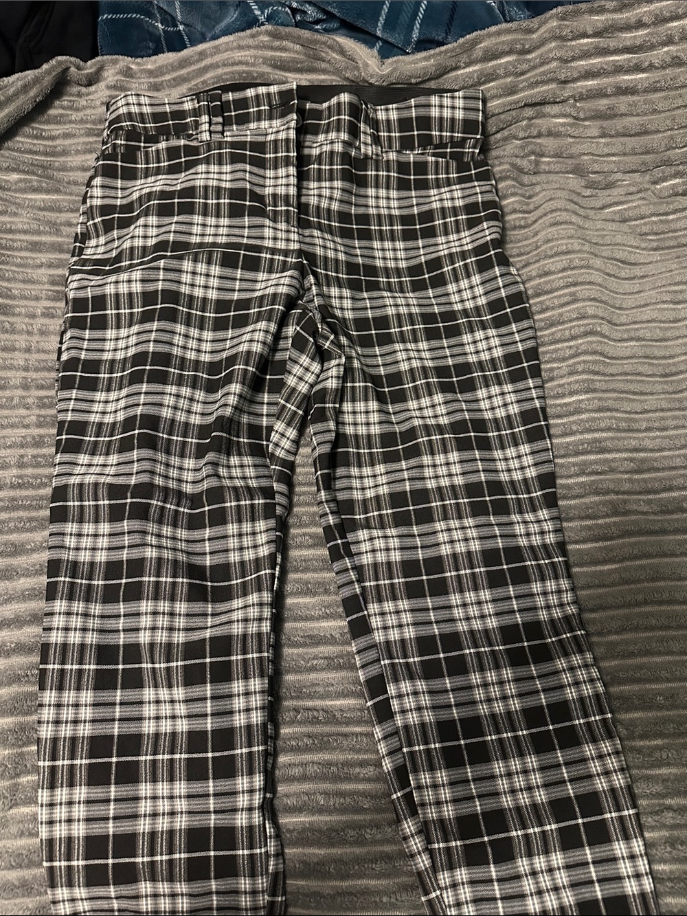 Black and White Plaid Pants